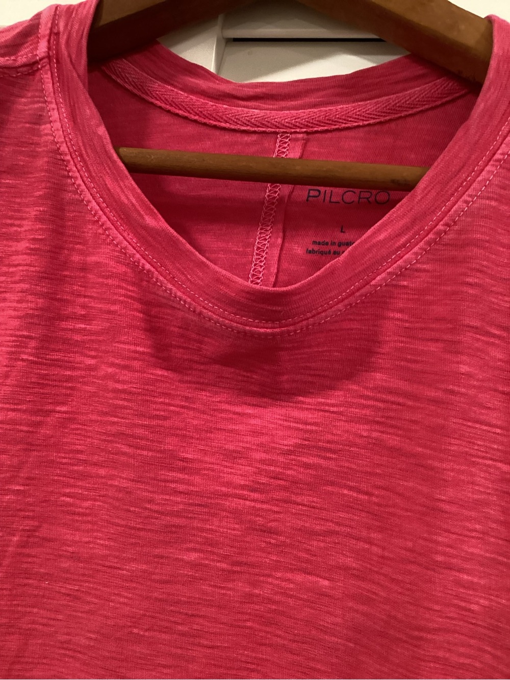 Anthro X Pilcro Jordyn Cotton Slub Oversized Crew Neck Tee L - Picture 7 of 8